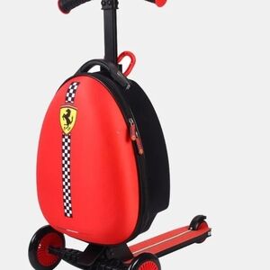 Ferrari Red Kids Scooter with Backpack